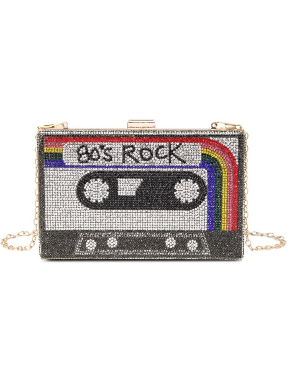 Unique Rhinestone Crossbody Bag - Retro Evening Clutch Purse for Women